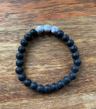 Black Onyx + Triple Howlite Bead Bracelet