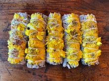 Sunflower with White Sage