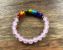 Rose Quartz + Chakra Healing Bracelet