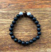 Power Trio Bracelet - Black Onyx, Tiger’s Eye, Howlite