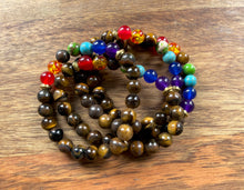 Tiger’s Eye + Chakra Healing Bracelet