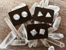 Triangle Marble Stud Earrings