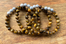 Tiger’s Eye + Triple Howlite Bead Bracelet